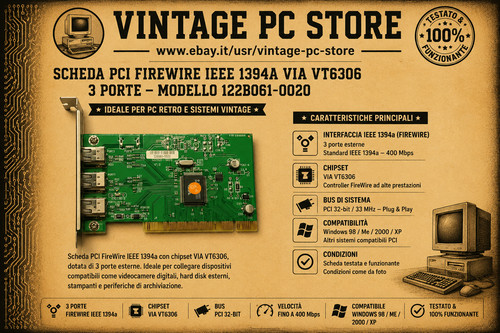 Scheda pci firewire - firewire, ieee
