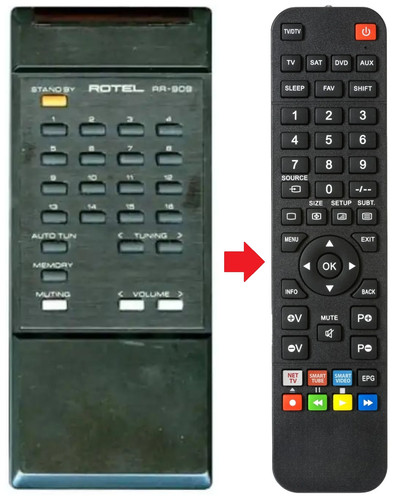 Telecomando adatto per rotel - telecomando,