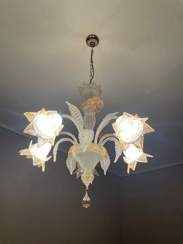 Lampadario stile murano - lampadario,