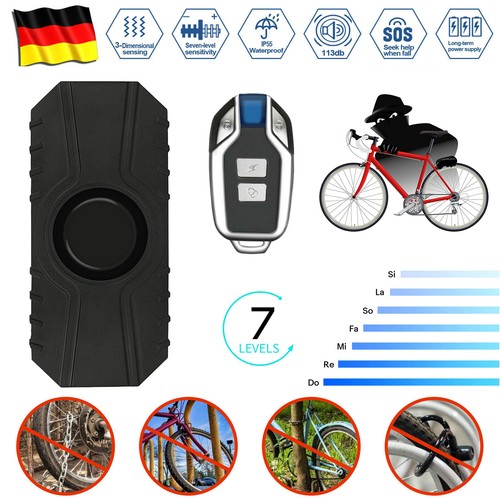 Allarme wireless bici 113db - allarme,