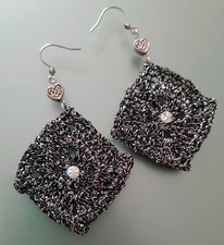 Orecchini uncinetto donna - orecchini,