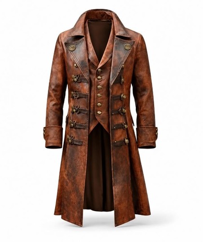 Cappotto pelle steampunk