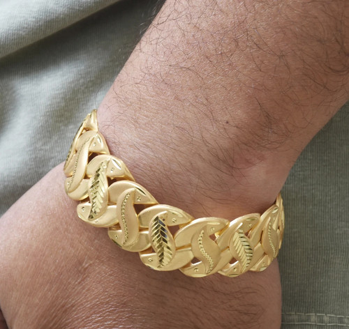 Bracciale uomo oro - bracciale,