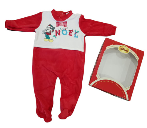 Tutina neonato ciniglia natale - tutina,
