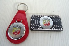 badge magnetico Abarth e portachiavi per auto d'epoca Abarth 595 600