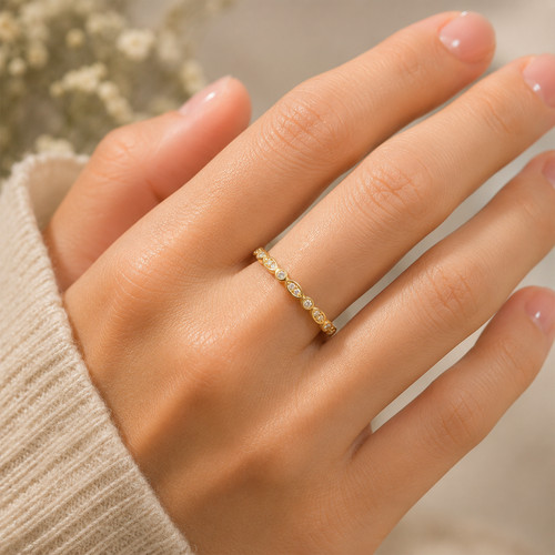 Fede nuziale design oro - fede,
