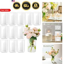 Vasi cilindrici in vetro per