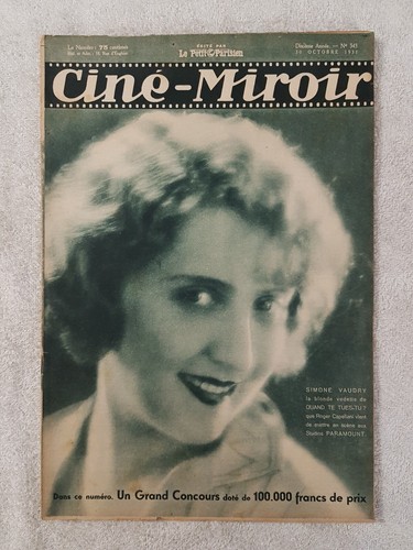 Cine miroir 343 10 1931 - cine, n°343