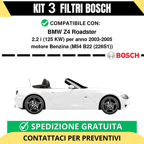 Kit bosch filtri tagliando - bosch, 3