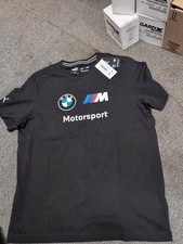T-shirt nera con logo BMW M