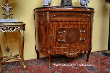 Comò mezzo giro stile Luigi XV a tre cassetti