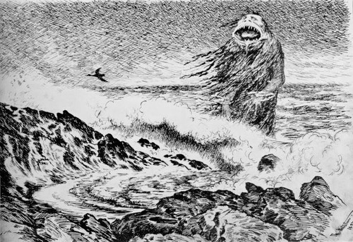 Theodor kittelsen the sea - theodor,