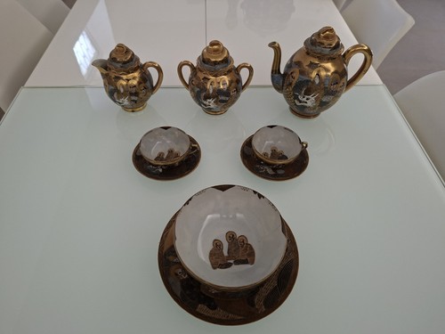 Antico servizio giapponese - antico,