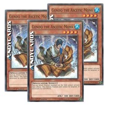 3x GENDO THE ASCETIC MONK (Gendo Il Monaco Ascetico) Comune • SHVI EN041 YUGIOH!