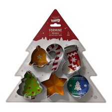 Formine Biscotti Natale 6 Pz Stampi Dolci Natalizi Decorazioni Sicuri in Acciaio
