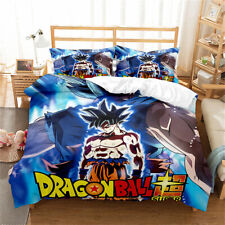Set copripiumino trapuntato letto singolo matrimoniale king super king size Dragonball Goku