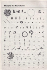 Ricambi orologio Heuer 11/12 elenco a tendina originali scegli numero parte