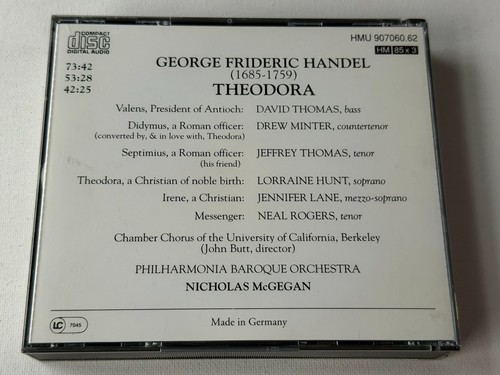 Handel theodora 3 - -, set
