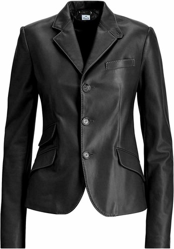Giacca blazer donna vera pelle
