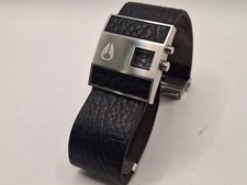 [Prezzo Speciale Non Testato] Orologio Nixon Rotolog Cassa Nera e Cinturino in Pelle Nera