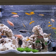 1PZ Pesciera Paesaggistica Ornamento Resina Artificiale Collina Decorazione Acquario