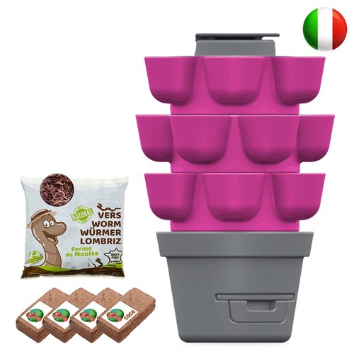 Wormgarden fucsia livelli - wormgarden,