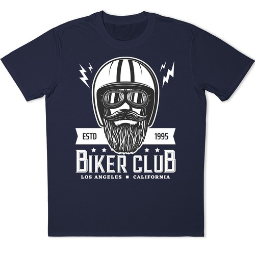 Biker club shirt casco moto - t-shirt,