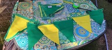 Bunting colori verde e giallo