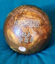 Palla bowling Brunswick Gold Rhino Pro Bowling Ball 14lbs 10 oz  Peso ultra raro