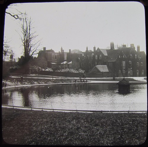 Glass magic lantern slide - magic,