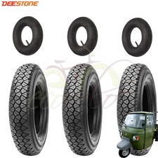 SET PNEUMATICI 4.50-10C + CAMERE GOMME 76L 8PR PER APE PIAGGIO MP501 - MP601 