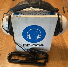 Cuffie stereo Pioneer SE-30A bianche vintage in scatola originale