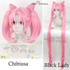 Parrucca cosplay Halloween parrucca Sailor Moon Chibiusa Chib lolita anime festa capelli