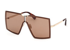 Occhiali da sole uomo donna a mascherina grandi xl Max Mara Miller lenti marrone