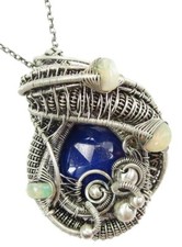 Lapis Lazuli Wire-Wrapped