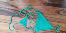 Bikini Donna Triangolo Costume Bagno Mare Sexy Uncinetto Crochet Swimwear su mis