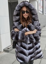 Cappotto donna cincillà caldo