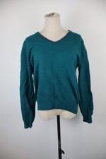 FRED PERRY MAGLIONE MAGLIA DONNA TG XL WOMAN CASUAL SWEATER VINTAGE LANA VERDE
