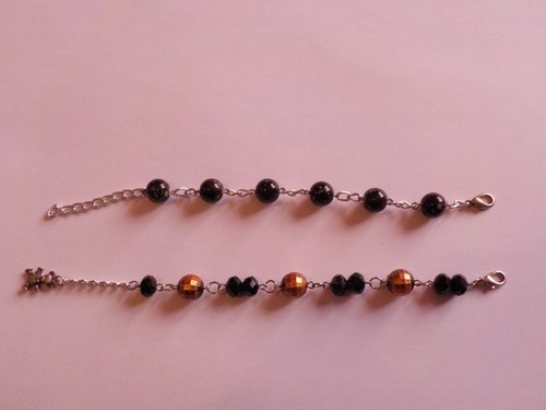 Braccialetti con perle nere - 2,