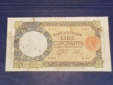 Banconota 50 Lire Lupetta