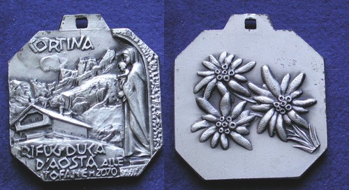 Medaglia rifugio duca aosta - duca, d'aosta