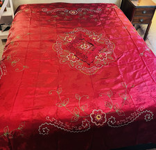 Copriletto Vintage Rosso Raso