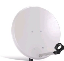 PARABOLA IN ALLUMINIO 40 CM HD 4K SATELLITARE  ANTENNA SKY,TIVÙSAT,RAI,MEDIASET 