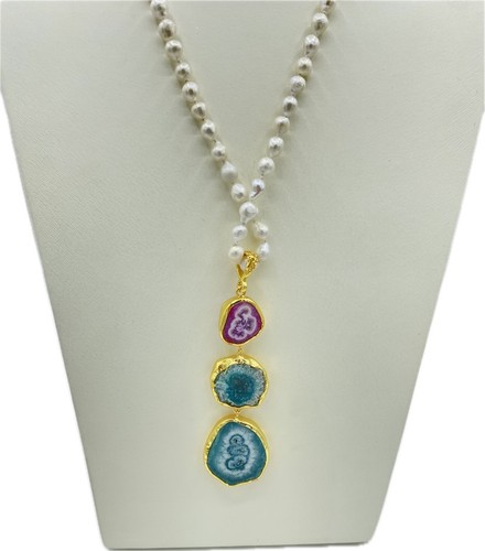 Collana con perle di - ??, fiume