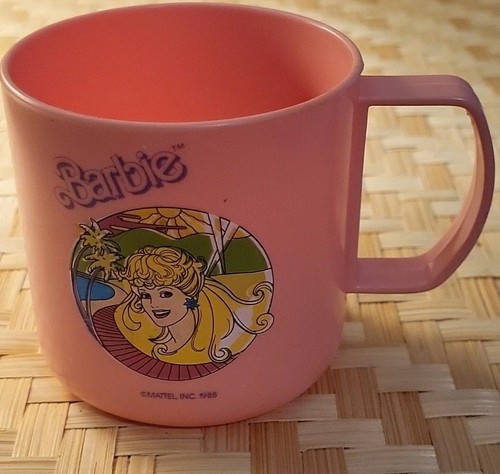 Barbie 1988 tazza viaggio - barbie,