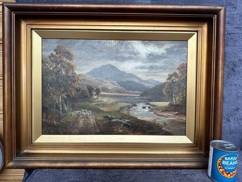 Grande quadro antico - olio, su