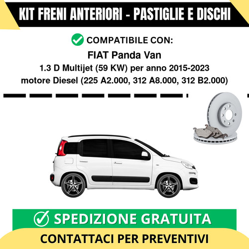 Kit freni anteriori pastiglie - freni, (pastiglie