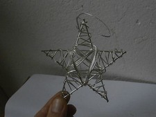 Palla decorazione albero Natale STELLA ferro lavorato a mano Christmas iron ball