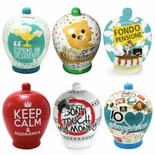 Virca Salvadanaio In Terracotta vari modelli H.18 cm circa , idea regalo