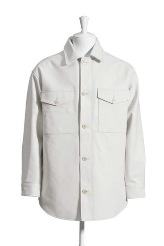 Giacca camicia pelle maison - pelle,